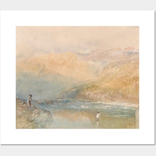 On the Mosell, Near Traben Trarbach by J.M.W. Turner Posters and Art